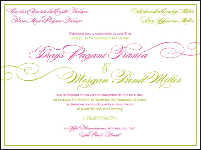 Aprende a redactar las invitaciones de la boda en dos idiomas Aprende a redactar las invitaciones de la boda en dos idiomas