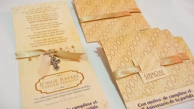 TARJETAS DE INVITACION A MISA DE HONRAS | SCRAPBOOK | Pinterest