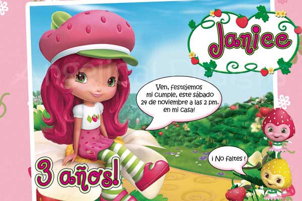 Tarjetas de invitación rosita fresita - Imagui Tarjetas de invitación rosita fresita - Imagui