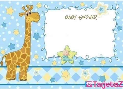 Tarjetas para baby shower niño | TarjetaZ