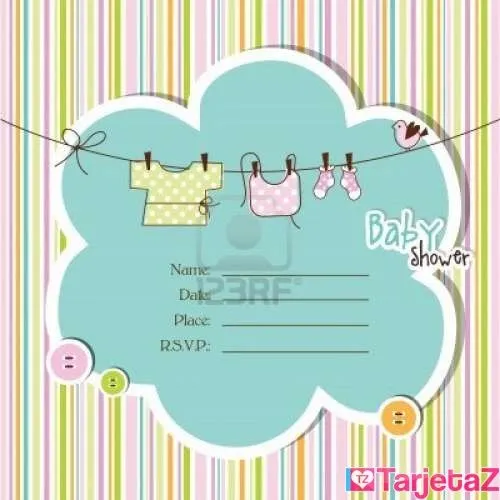 Tarjetas para baby shower | TarjetaZ