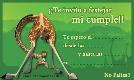 Tarjetas e Invitaciones de cumpleaños para Imprimir - Fiestas ...