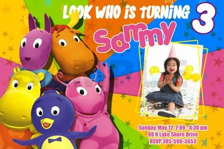 Tarjetas de invitaciónes infantiles de Backyardigans - Imagui Tarjetas de invitaciónes infantiles de Backyardigans - Imagui