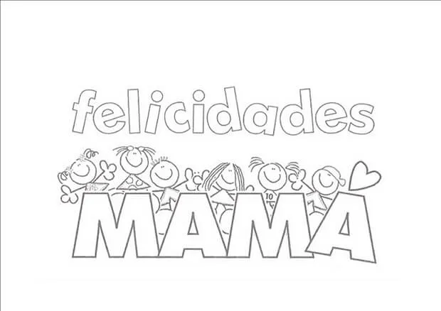 Tarjetas del dia de la madre para colorear y pintar, Dibujos para ... Tarjetas del dia de la madre para colorear y pintar, Dibujos para ...