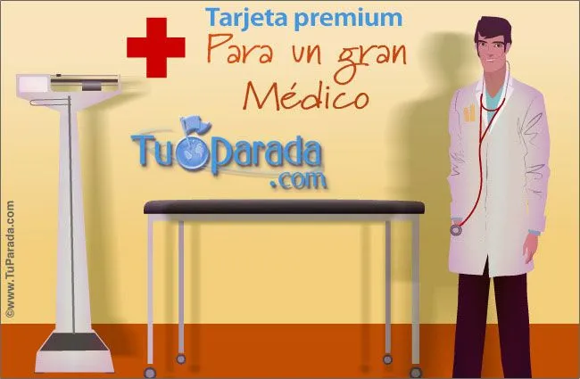 Tarjetas para médicos - Feliz Día del médico, postal para un ...