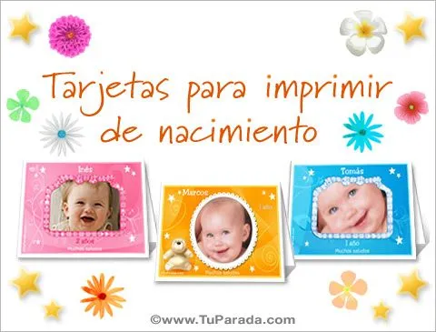 Tarjetas de nacimiento para imprimir, tarjetas para imprimir de bebé Tarjetas de nacimiento para imprimir, tarjetas para imprimir de bebé