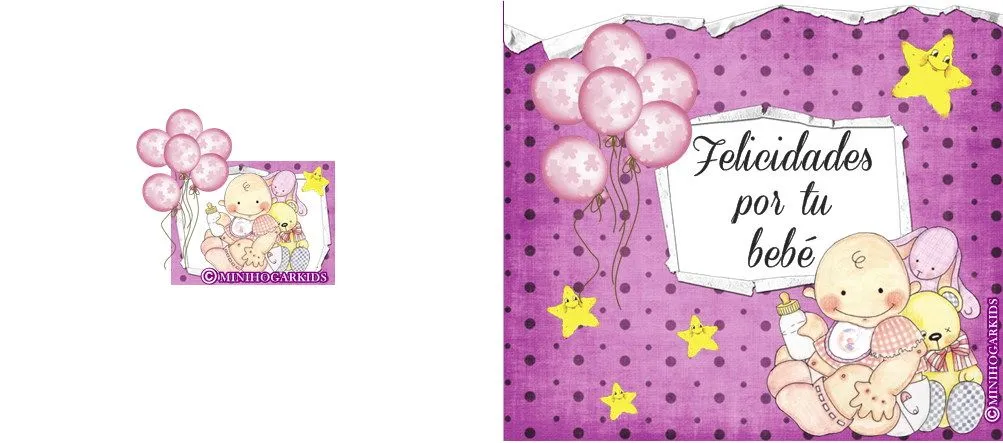 Tarjetas de nacimiento de una niña - Imagui