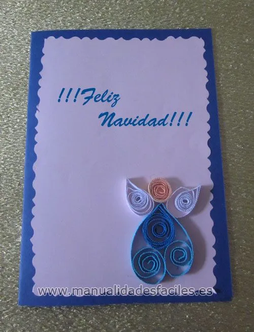 Tarjetas de navidad en filigrana | Manualidades faciles Tarjetas de navidad en filigrana | Manualidades faciles