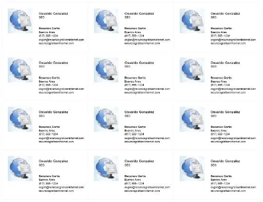 Tarjetas de negocios o personales en PDF para imprimir : Recursos ... Tarjetas de negocios o personales en PDF para imprimir : Recursos ...