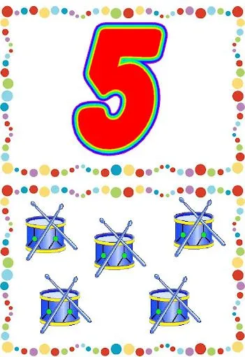 TARJETAS PARA NIÑOS CON LOS NUMEROS