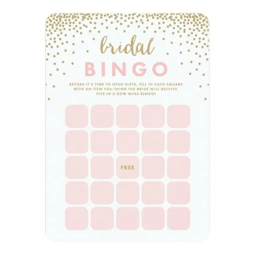 Tarjetas nupciales del bingo de la ducha el | del invitación 12,7 ... Tarjetas nupciales del bingo de la ducha el | del invitación 12,7 ...