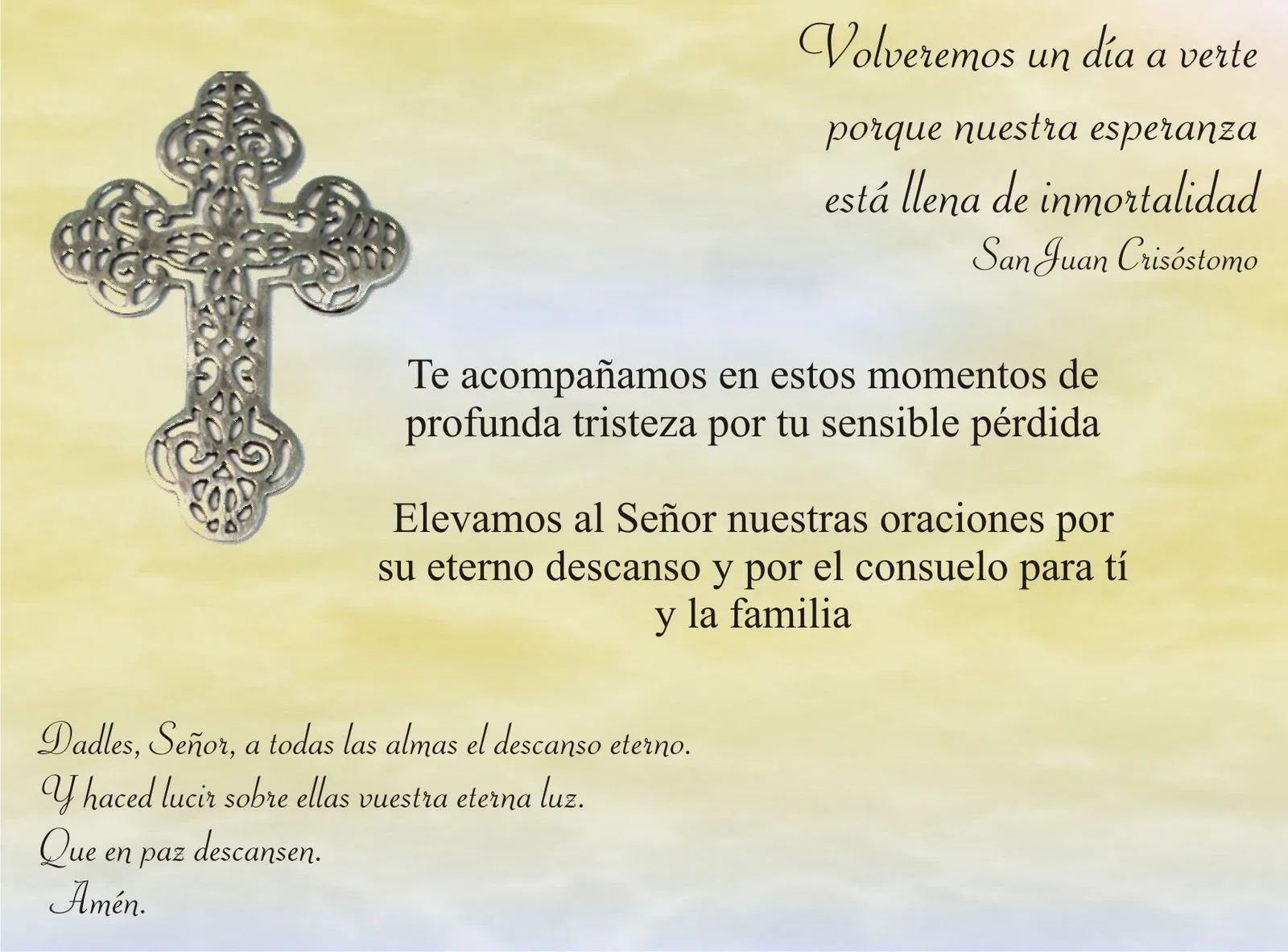TARJETAS Y ORACIONES CATOLICAS: CONDOLENCIAS TARJETAS Y ORACIONES CATOLICAS: CONDOLENCIAS