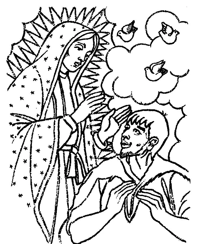 TARJETAS Y ORACIONES CATOLICAS: VIRGEN DE GUADALUPE DIBUJOS ...