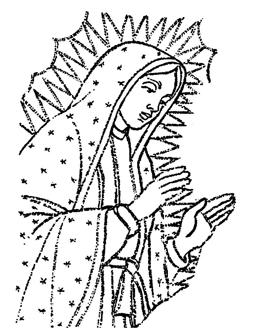 TARJETAS Y ORACIONES CATOLICAS: VIRGEN DE GUADALUPE DIBUJOS ...