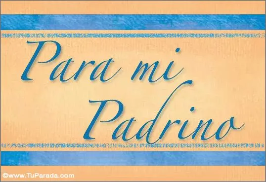 Tarjetas de padrinos, postales para padrinos, tarjeta para mi padrino