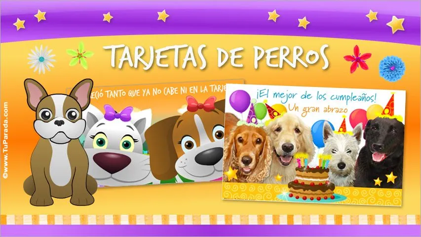 Tarjetas de perros - Postales animadas de perros, ecards de ...