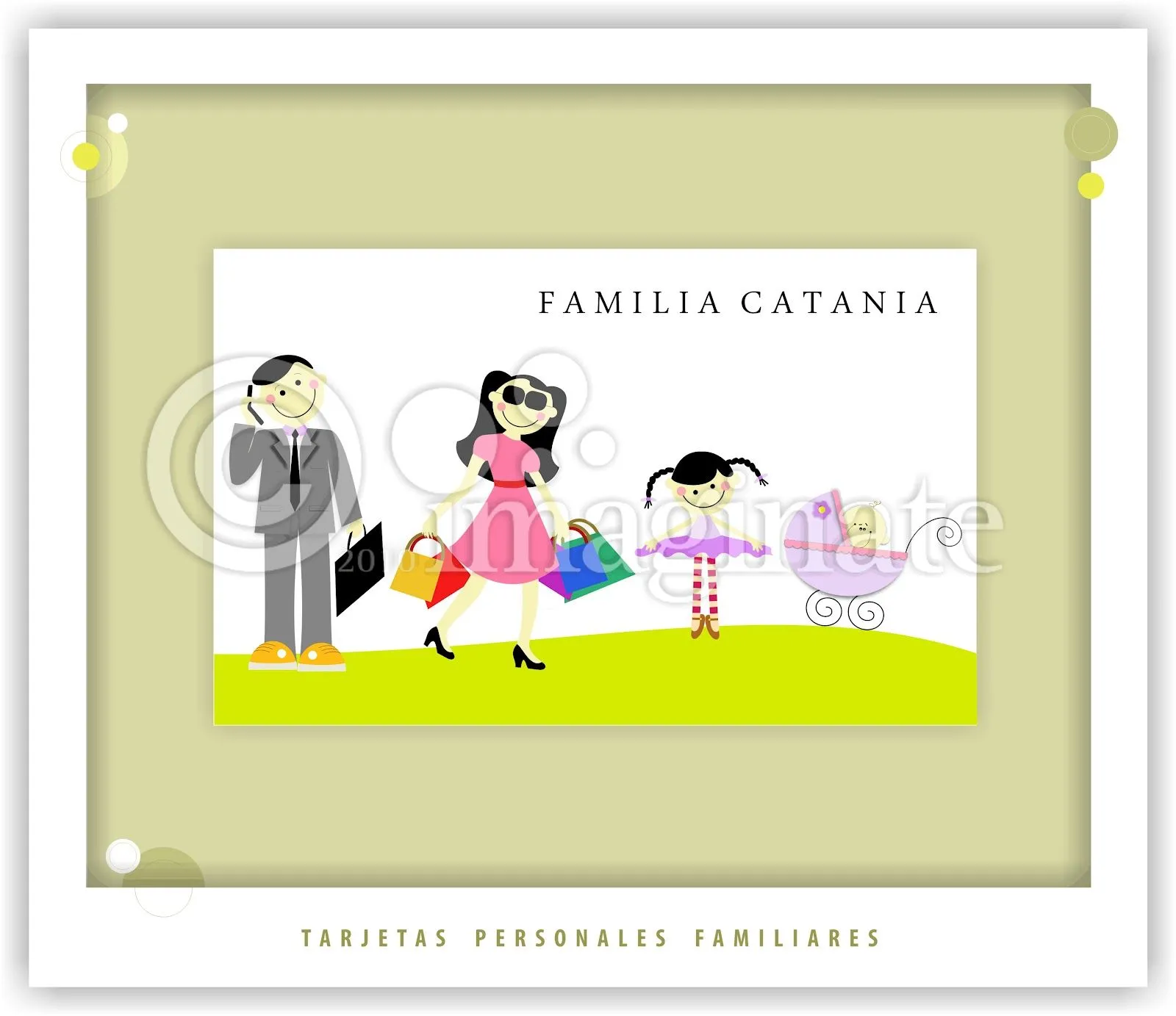 Tarjetas personales familiares - Imagui