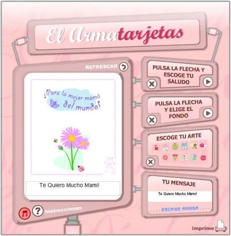 Tarjetas y postales de Amor: Armar tarjetas para el dia de la Madre Tarjetas y postales de Amor: Armar tarjetas para el dia de la Madre
