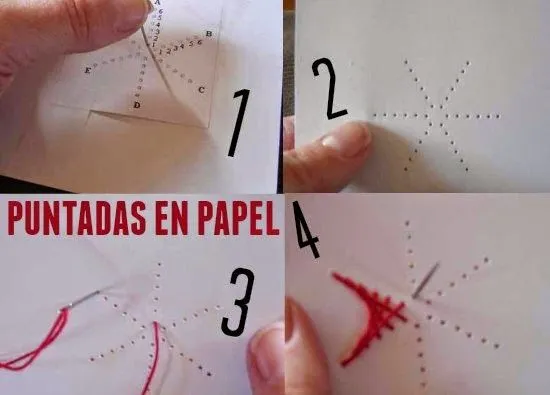 Como hacer Tarjetas o Postales de Costura con Puntadas de Hilo ... Como hacer Tarjetas o Postales de Costura con Puntadas de Hilo ...