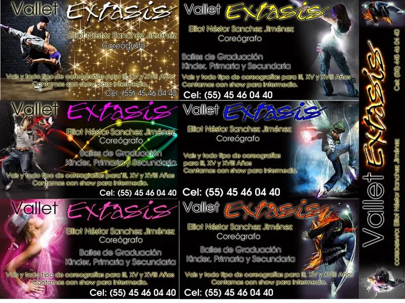 Tarjetas de presentacion para academia de baile - Recursos para ...