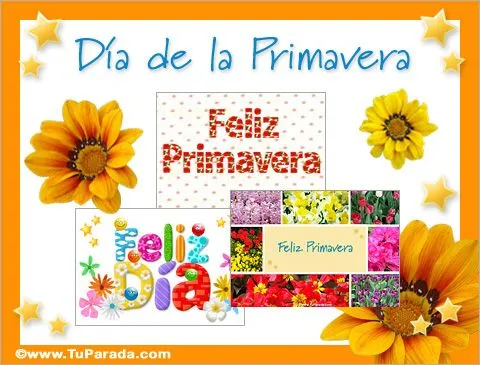 Tarjetas de Día de la Primavera, postales gratis para el dia de la ...