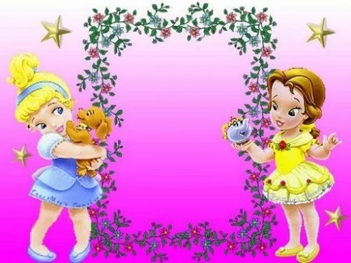 Tarjetas princesas bebés para imprimir - Imagui