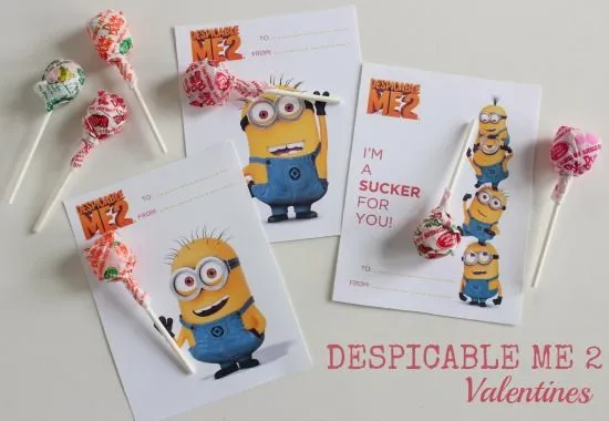 Tarjetas o Recuerdos de los Minions para San Valentín. | Ideas y ...