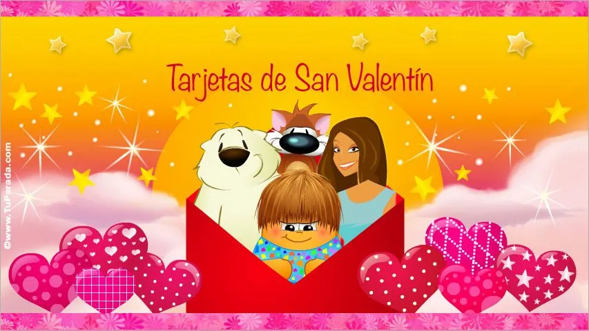 Tarjetas de San Valentín, postales de San Valentín, día de los ...