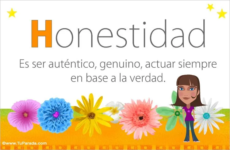 Honestidad, Valores humanos, tarjetas