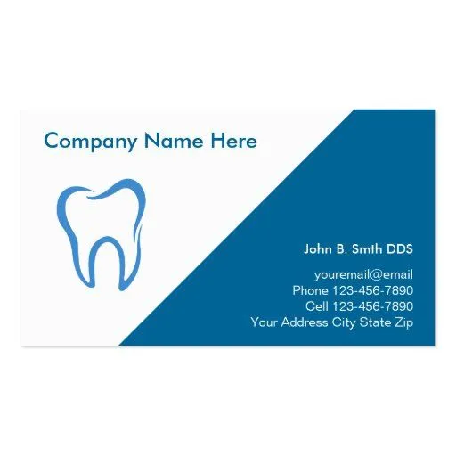 Tarjetas de visita del dentista | Zazzle