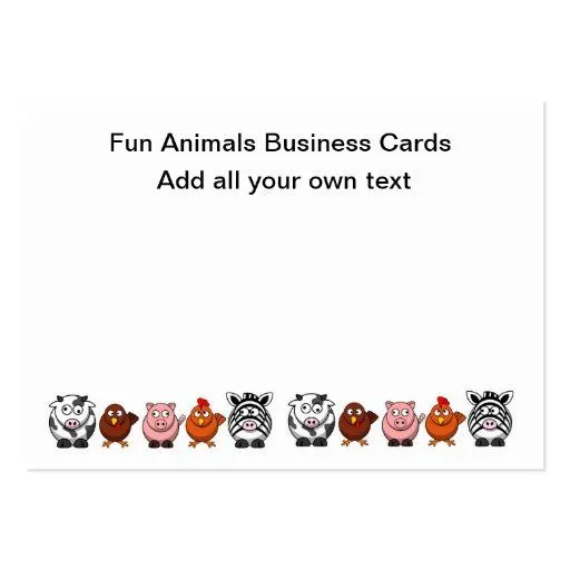 Tarjetas de visita de la granja divertida | Zazzle