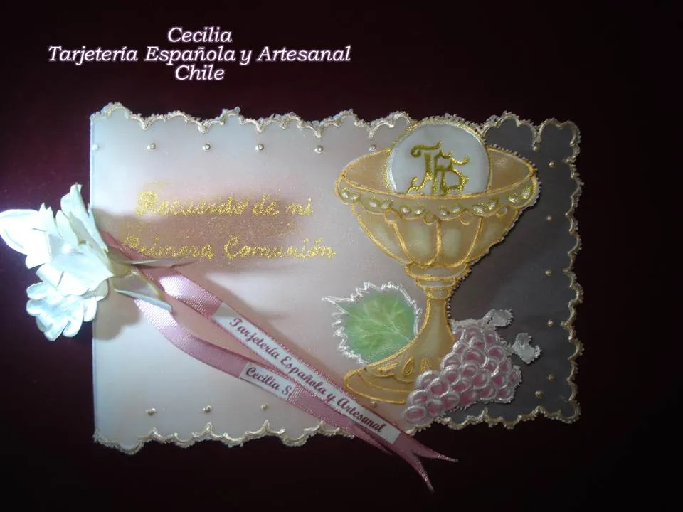 Tarjetería Española y Artesanal - Chile: Primera Comunión