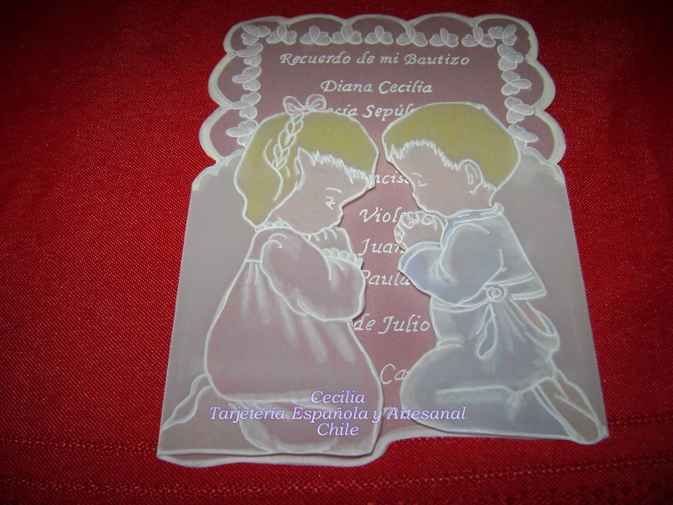 Tarjetería Española y Artesanal - Chile: Tarjetas de Bautizo de mi ... Tarjetería Española y Artesanal - Chile: Tarjetas de Bautizo de mi ...