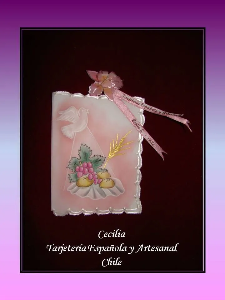 Tarjetería Española y Artesanal - Chile: Tarjetas de Primera Comunión Tarjetería Española y Artesanal - Chile: Tarjetas de Primera Comunión