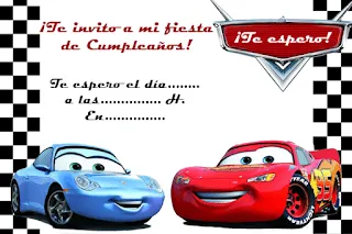 Todo Tarjeteria: Invitaciones de cumpleaños: Cars - Todo Tarjeteria Todo Tarjeteria: Invitaciones de cumpleaños: Cars - Todo Tarjeteria