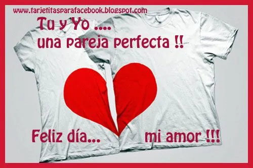 Tarjetita de amor para facebook : tu y yo una pareja perfecta ... Tarjetita de amor para facebook : tu y yo una pareja perfecta ...