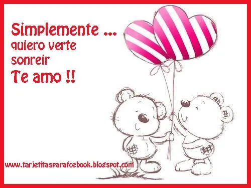 Tarjetitas de amor para facebook : simplemente quiero verte ...