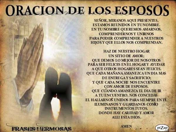 ღღTarjetitasღღ : oracion de los esposos