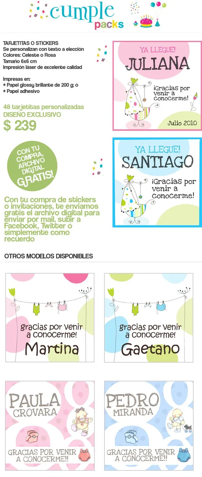 Tarjetitas o stickers para regalar como souvenir o anexar a regalitos ... Tarjetitas o stickers para regalar como souvenir o anexar a regalitos ...