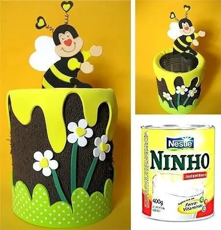tarro forrado con goma eva para la cocina , muy bonito !!! | Ideas ... tarro forrado con goma eva para la cocina , muy bonito !!! | Ideas ...