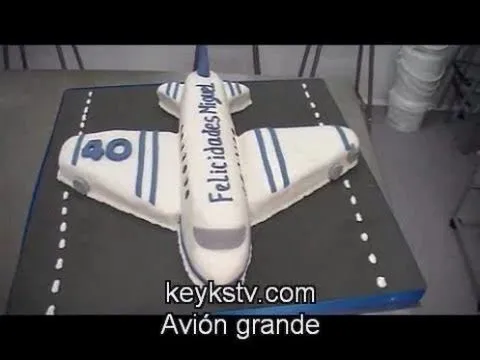 Cómo hacer una tarta de avión de fondant o masa elástica. Airplane ... Cómo hacer una tarta de avión de fondant o masa elástica. Airplane ...