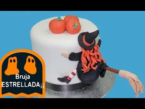 Tarta de Bruja estrellada en Halloween¡ . Crashed Witch¡ - YouTube