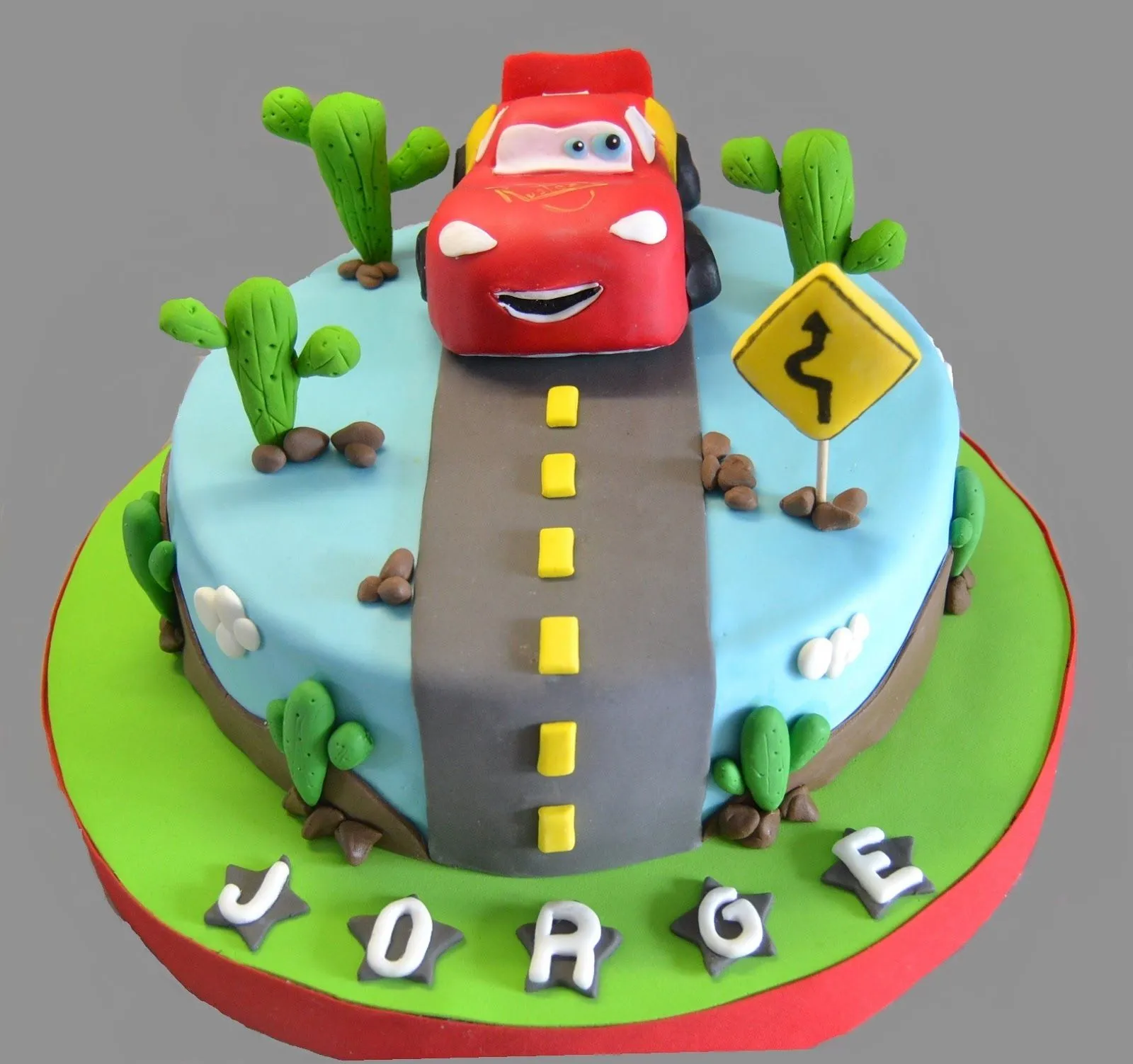 TARTA CARS - Con un toque de azúcar