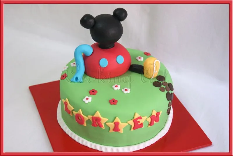 TARTA CASA DE MICKEY MOUSE PARA LORIEN | Tartas Fondant Zaragoza ...