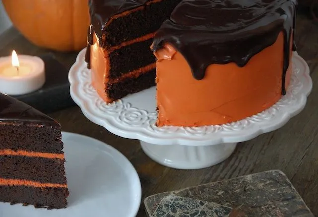 Tarta de chocolate con calabaza... Halloween is coming!