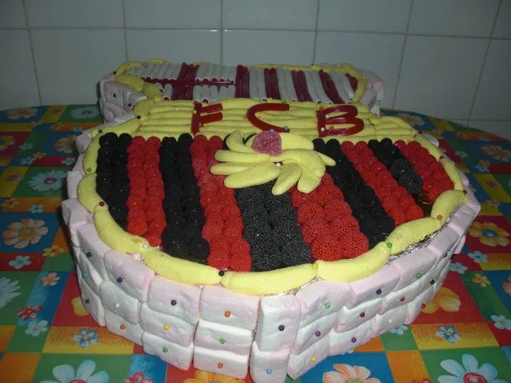 Tartas de chuches del Barcelona - Imagui