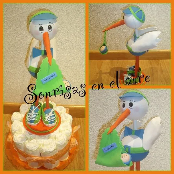 Tarta con Cigüeña!! |
