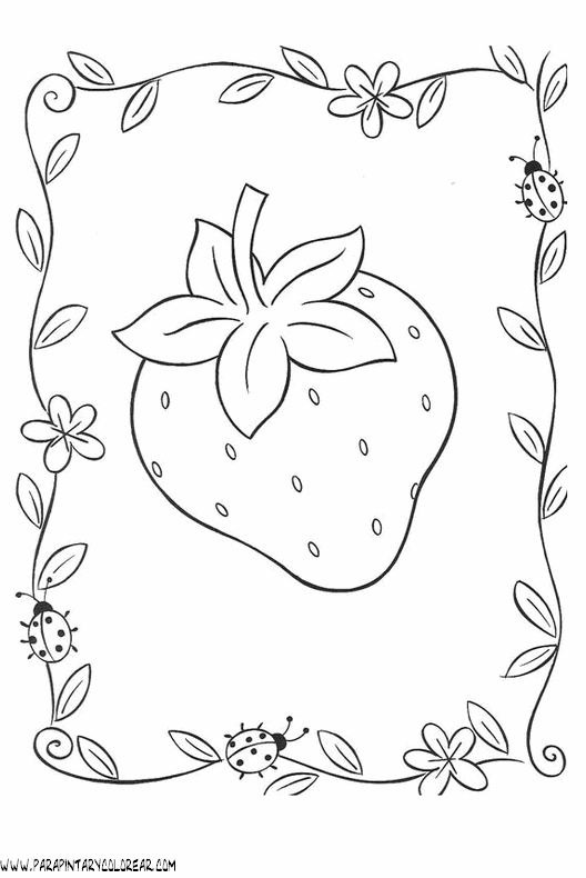 Moldes de dibujos de frutillitas - Imagui