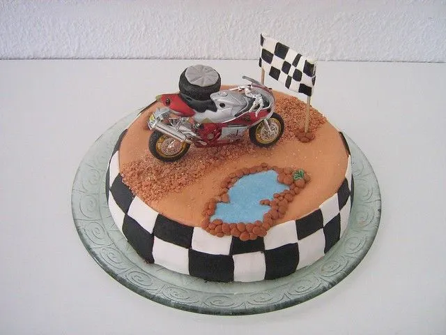 TARTA DECORADA CIRCUITO MOTOCROSS | Flickr - Photo Sharing!