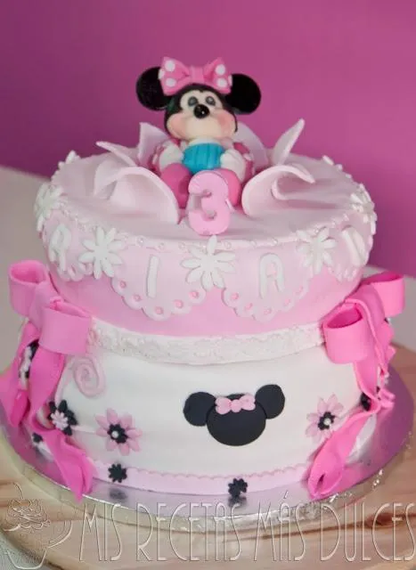 Tarta decorada minnie mouse - Paperblog